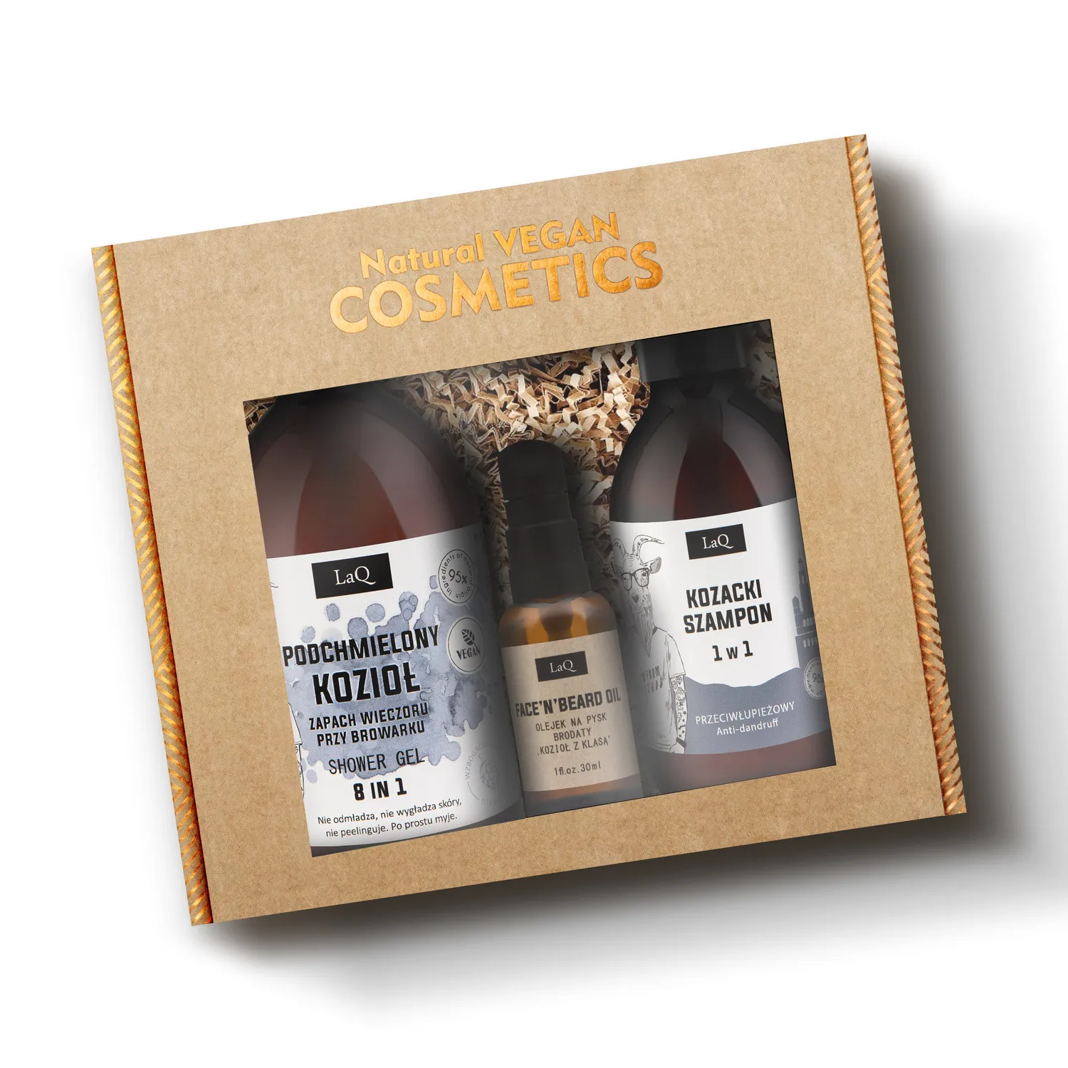 LaQ Kozioł coffret barbe 3 pièces houblon