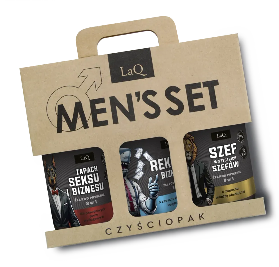 LaQ Ich Troje coffret 3 gels douche homme 3x500 ml parfumés