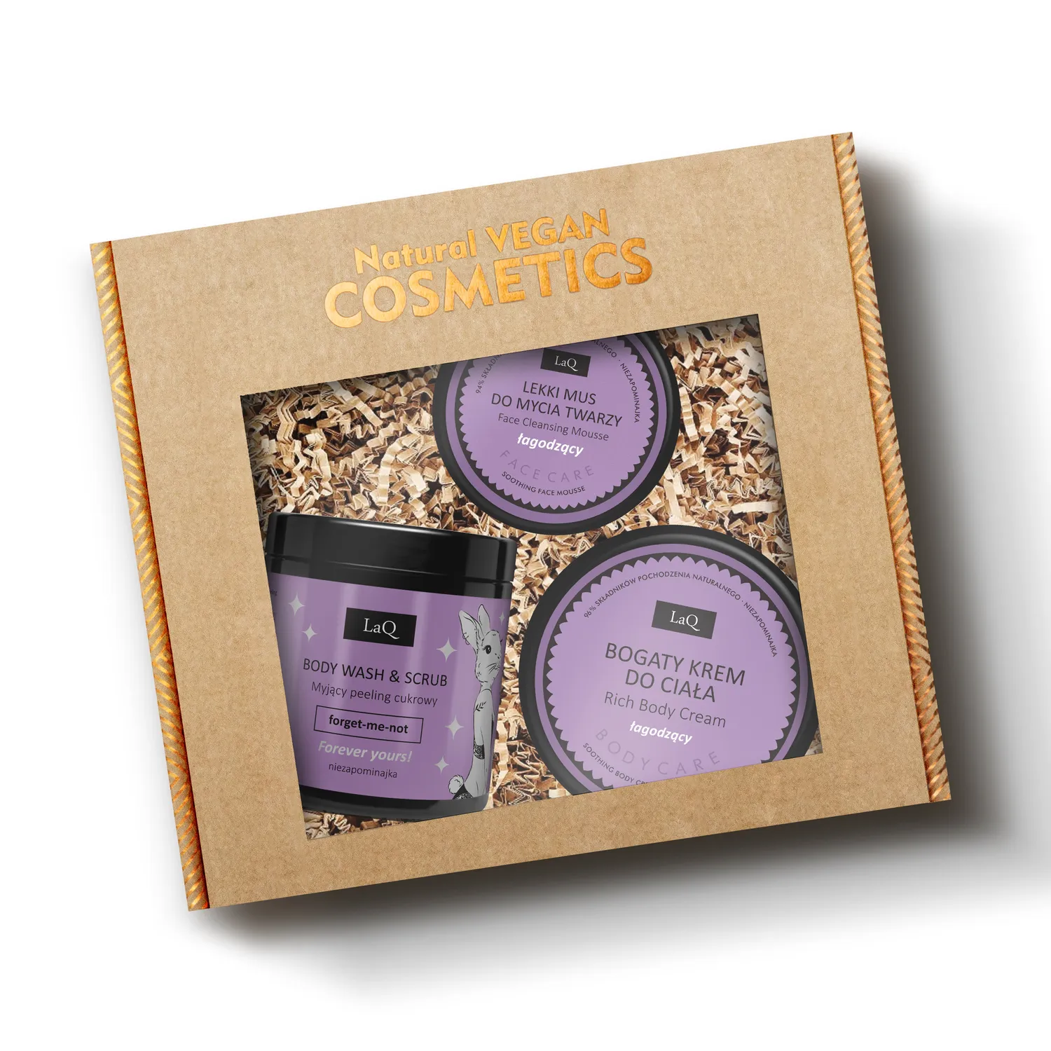 LaQ Polish the Diamond coffret myosotis 3 soins gommage
