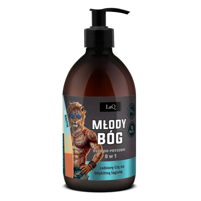 LaQ Młody Bóg gel douche homme 8-en-1 500ml agrumes