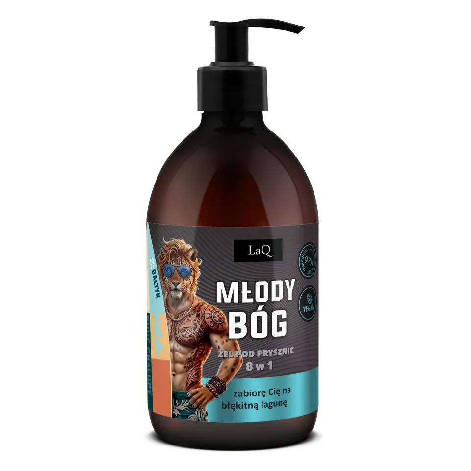 LaQ Młody Bóg gel douche homme 8-en-1 500ml agrumes