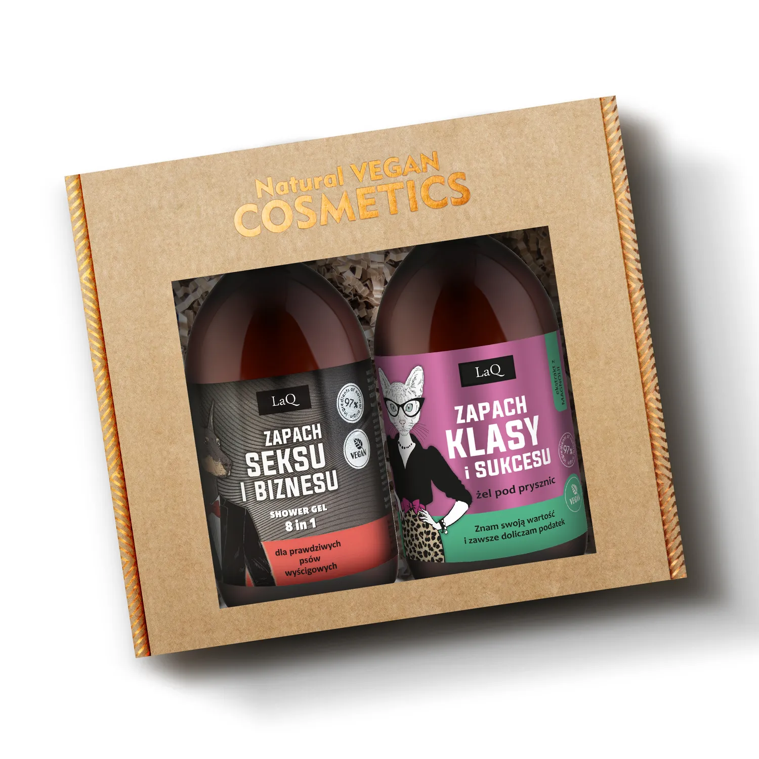 LaQ Pełną Parą magnolia gels douche 2x500 ml couple