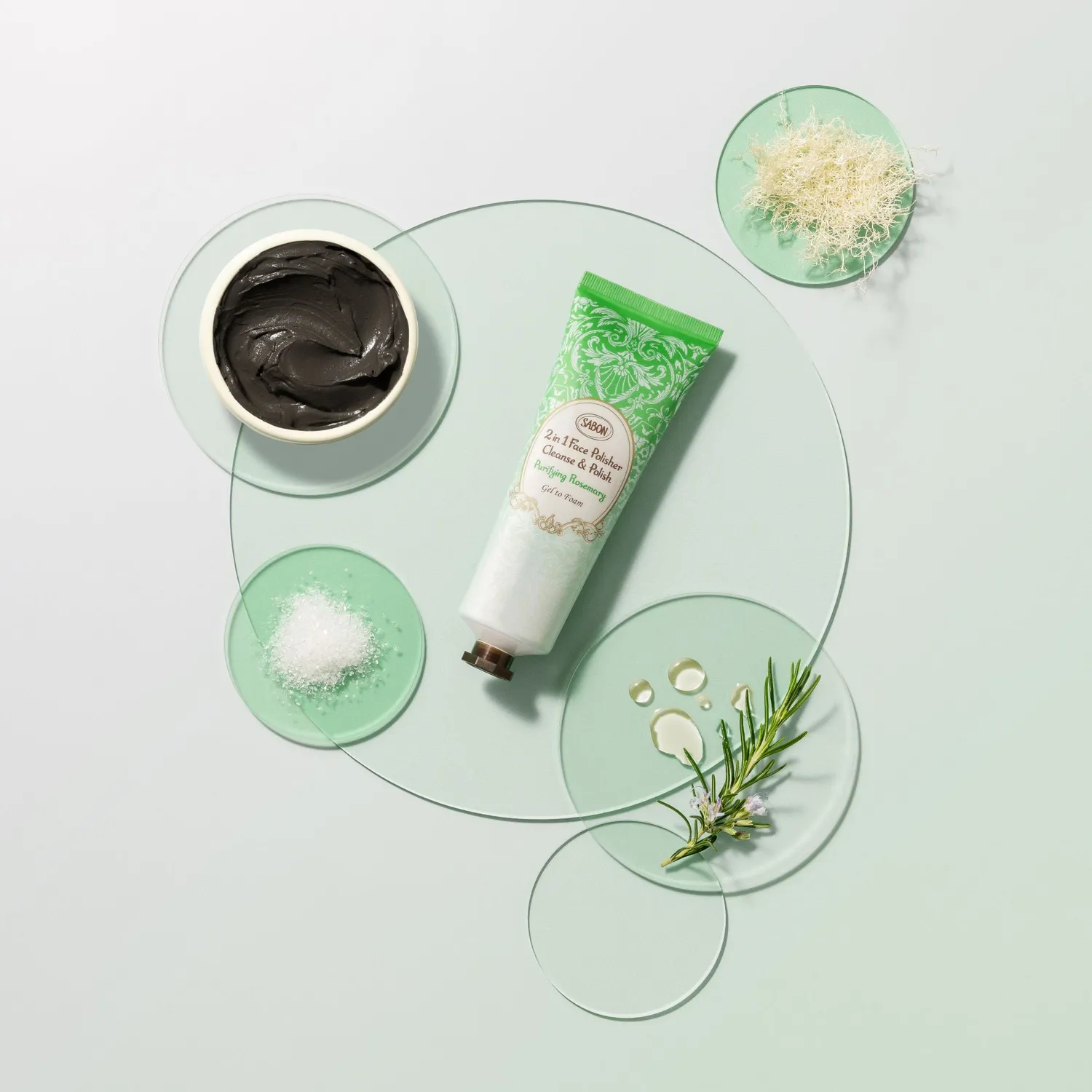 Sabon Romarin nettoyant exfoliant visage 125 ml