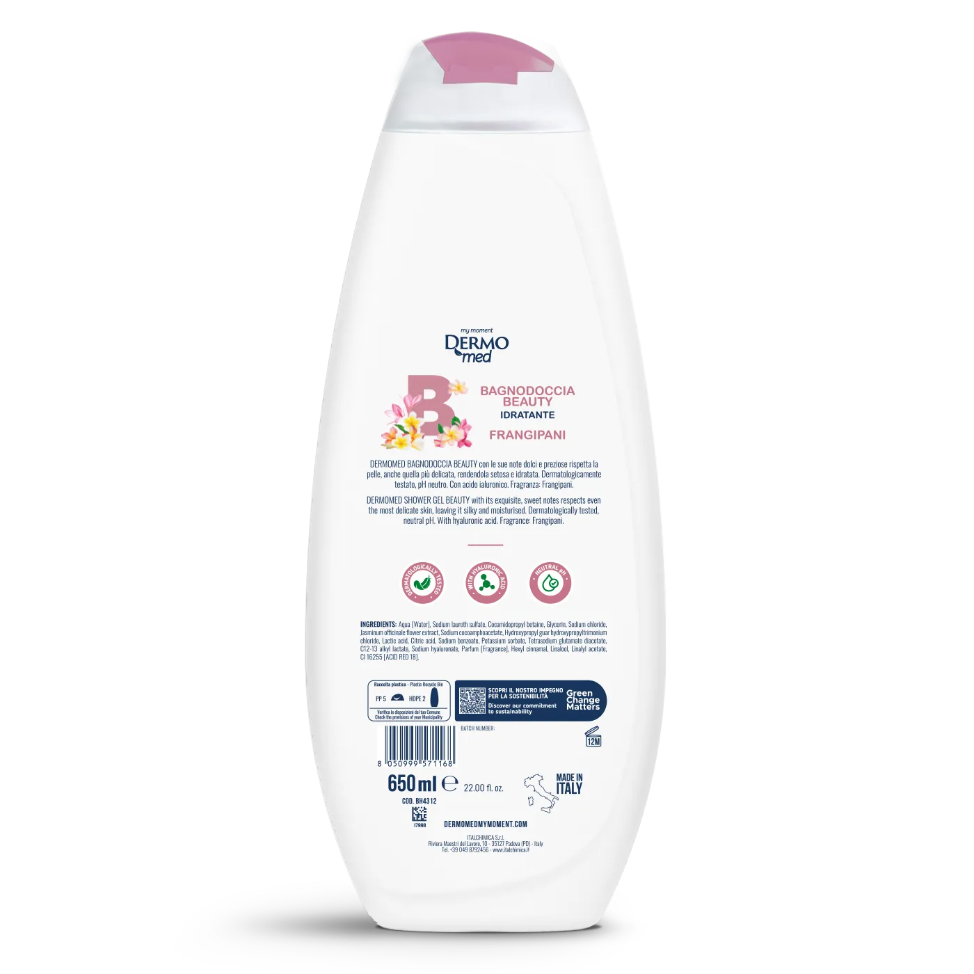 Dermomed Beauty gel douche frangipanier soyeux
