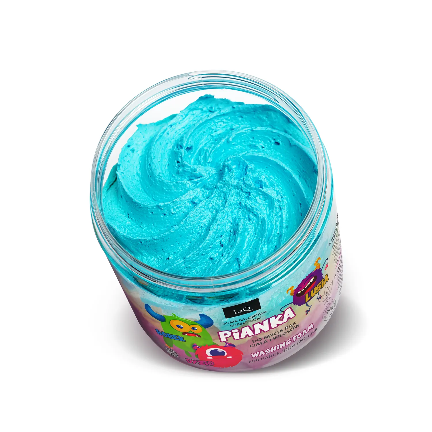 LaQ Bobek Dyzio Lusia mousse lavante 3 couleurs bubble-gum