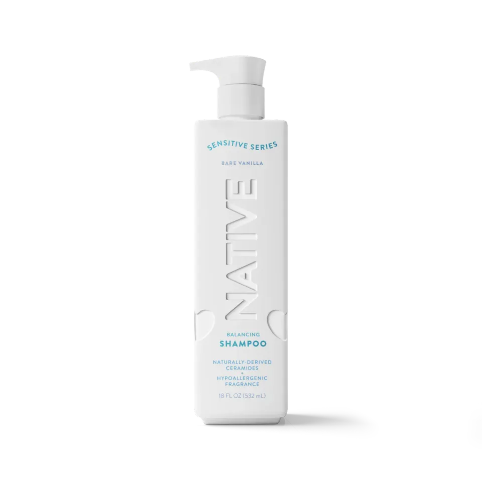 Native Sensitive shampoing vanille bare 18oz peau sensible