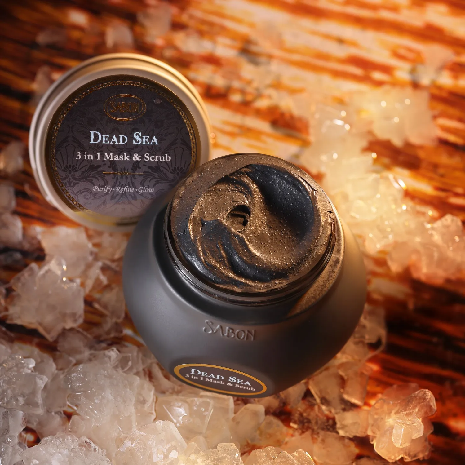 Sabon Dead Sea masque gommage visage 200 ml boue