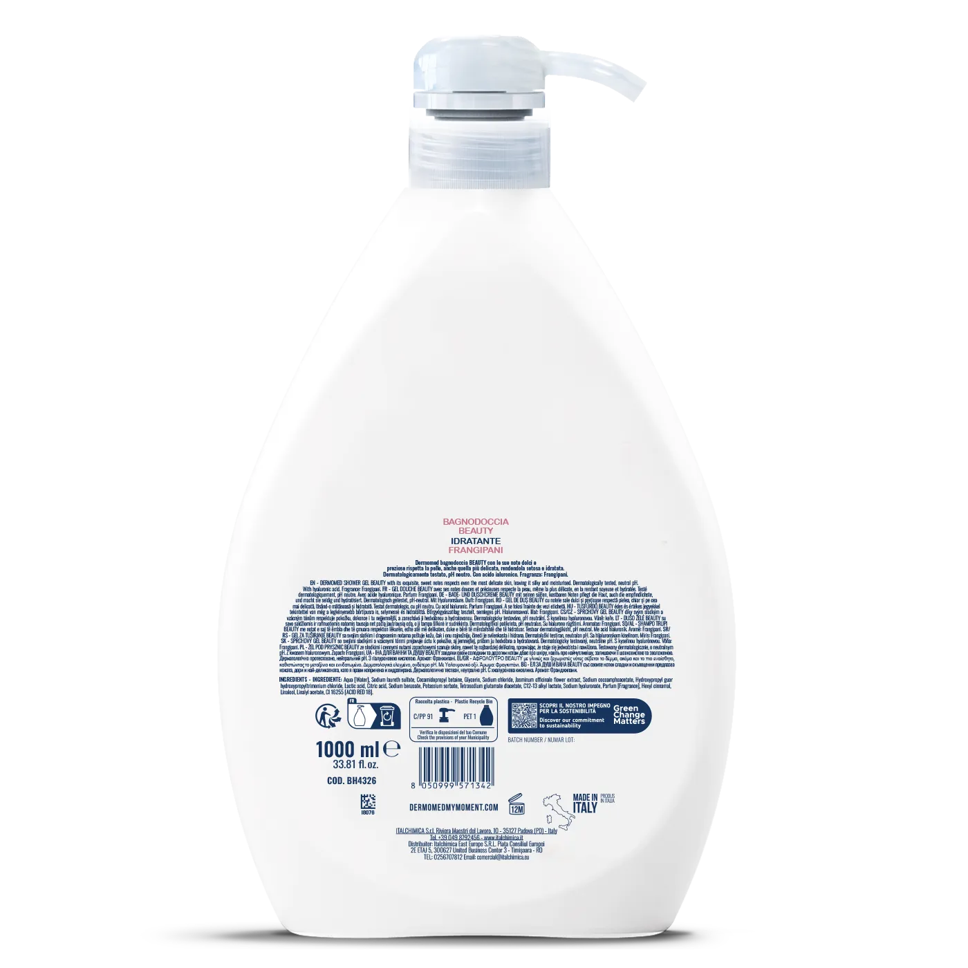 Dermomed Beauty gel douche frangipanier soyeux