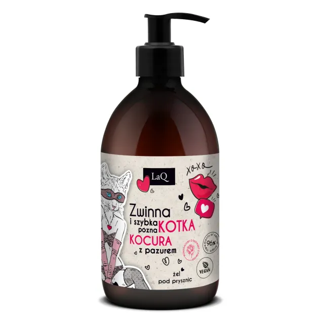 LaQ Peony gel douche femme 500 ml hydratant