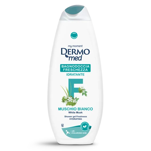 Dermomed Freschezza gel douche musc blanc frais
