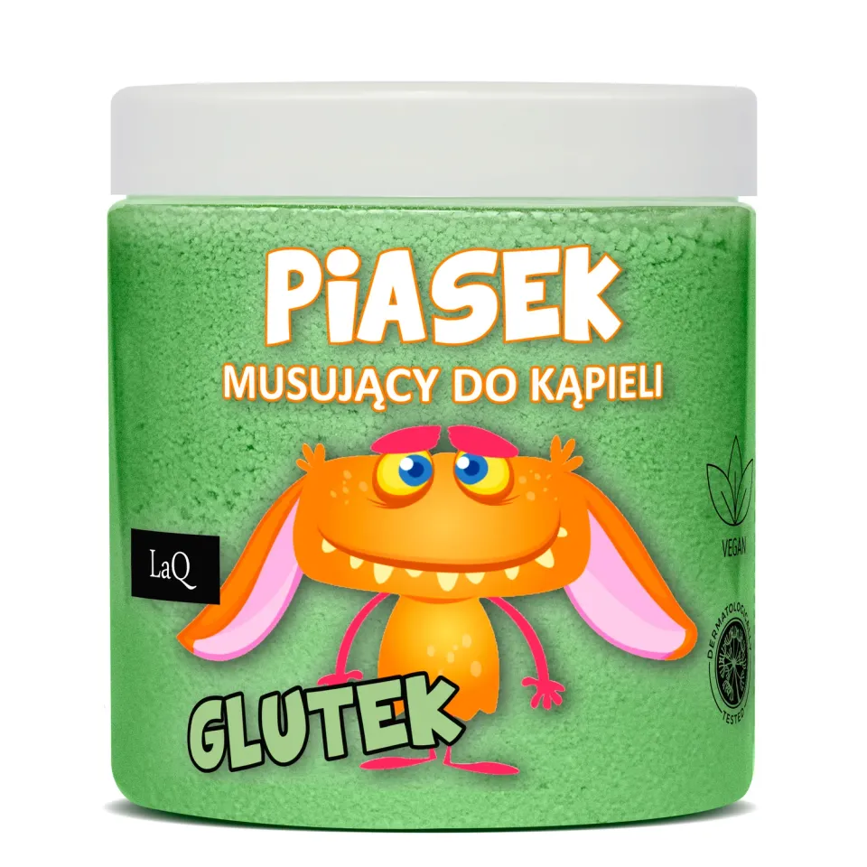LaQ Glutek sable bain enfant 190g effervescent kiwi