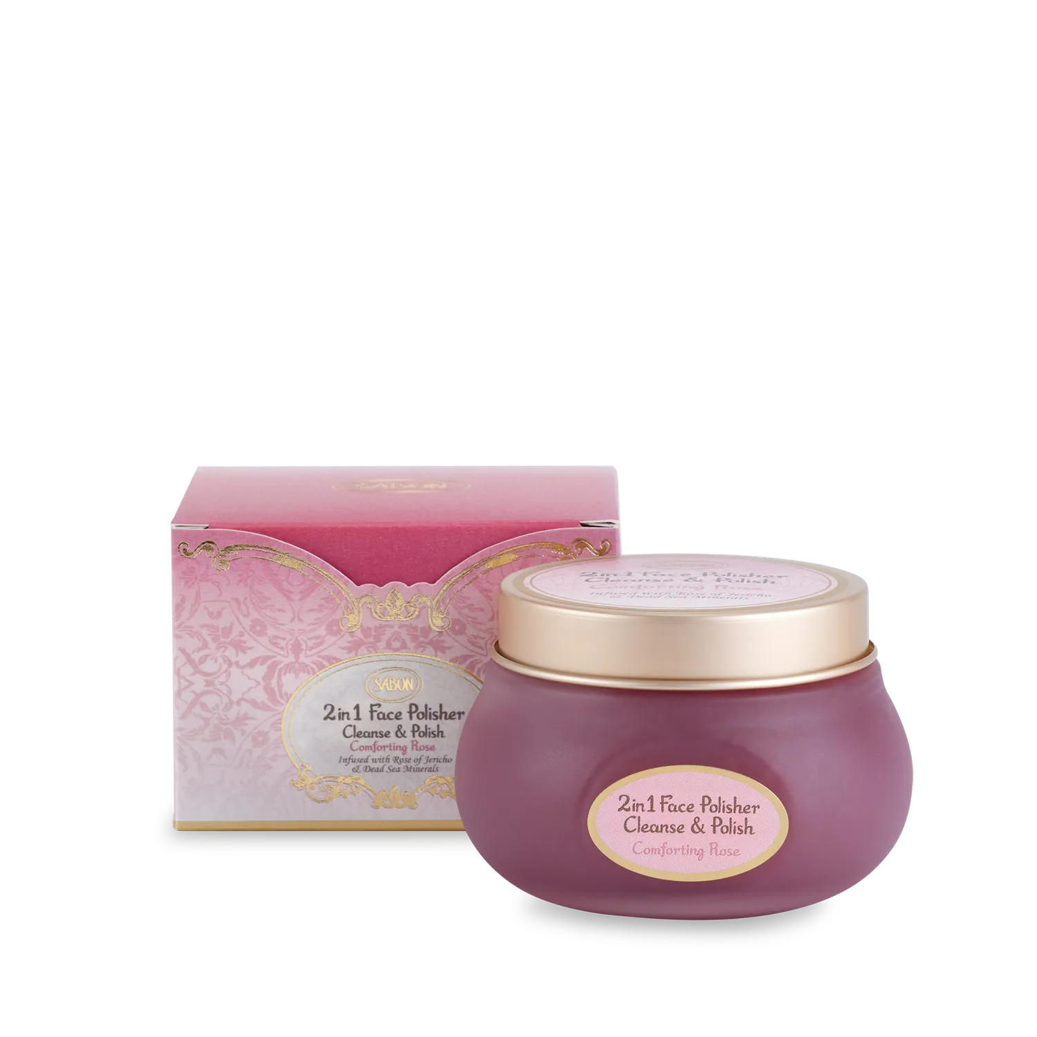Sabon Rose nettoyant exfoliant visage 125ml gel-lait