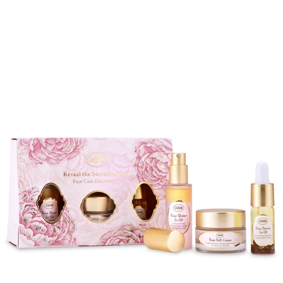 Sabon Kit Découverte soin visage rose 10ml+9ml+15ml