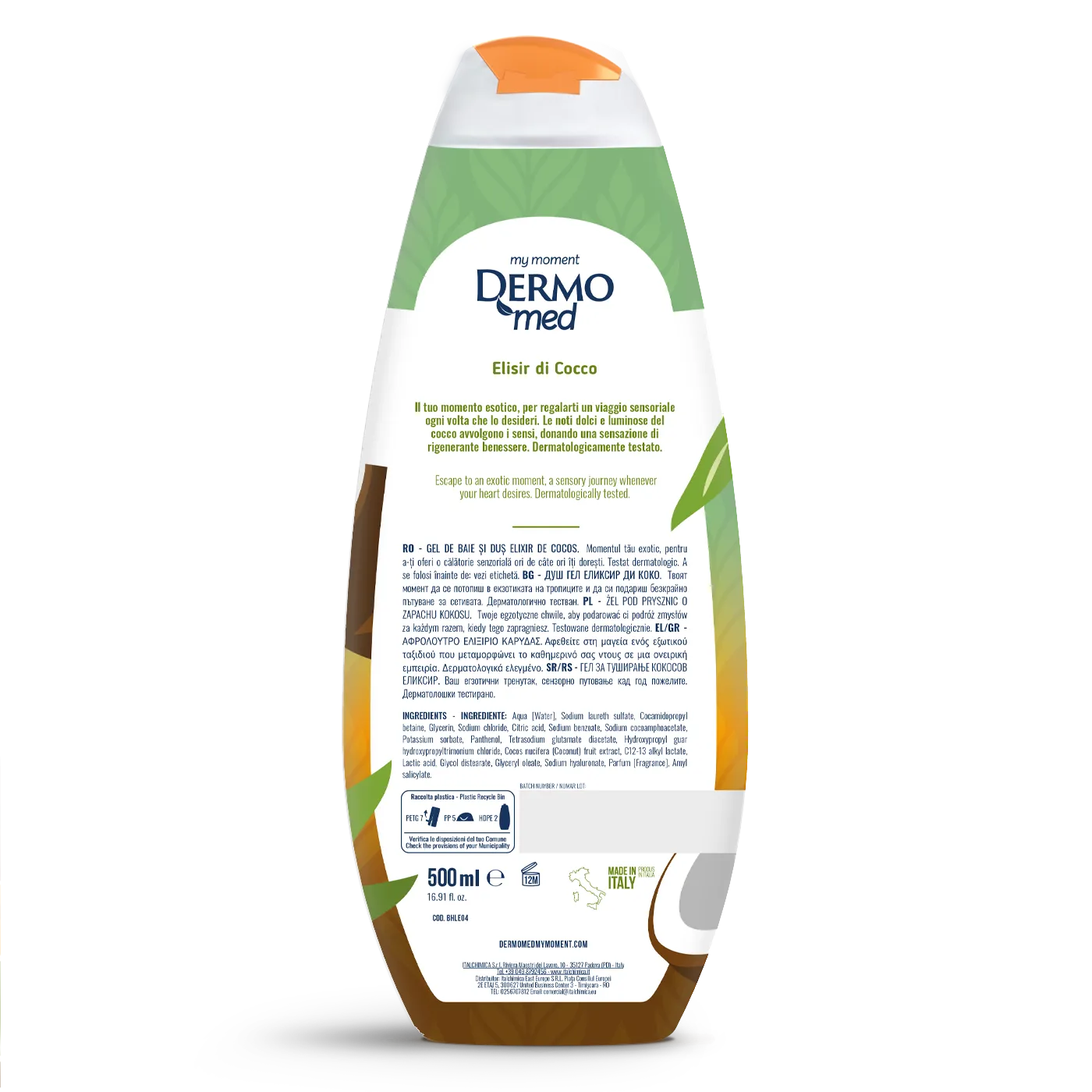 Dermomed Esotica Elisir di Cocco gel douche coco