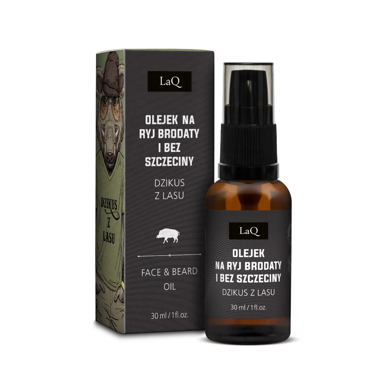 LaQ Dzikus z Lasu coffret barbe 3 pièces chêne