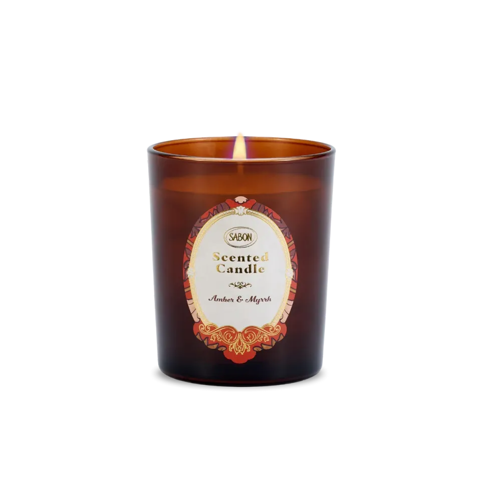 Sabon Amber Myrrh bougie parfumée 40 h
