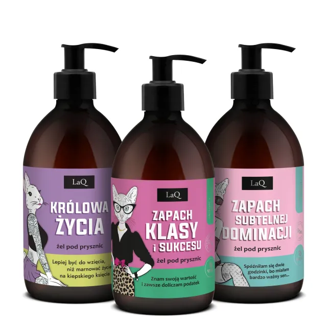 LaQ Lady in the Bath coffret gels douche femme 3x500 ml floral