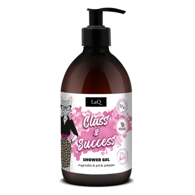 LaQ Magnolia gel douche 500 ml poivre rose