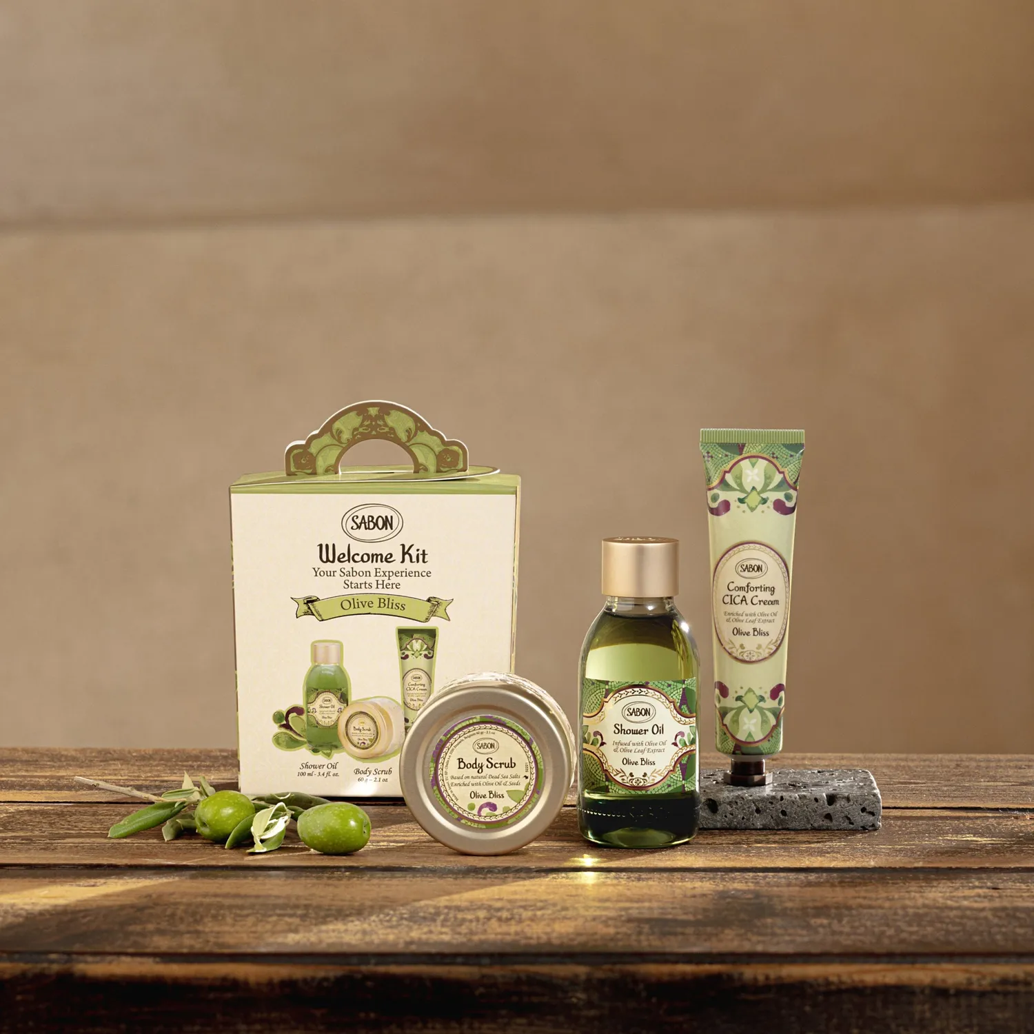 Sabon Olive Bliss kit découverte voyage réparateur