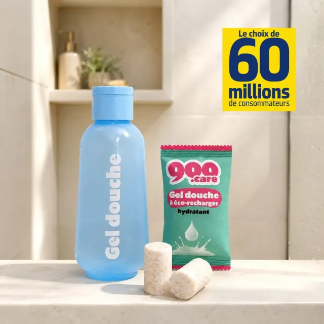 900.care Kit Essai Gel Douche bâtonnet peau sensible