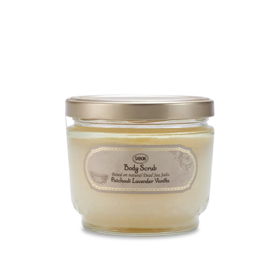 Sabon Patchouli Lavender Vanilla gommage corps 600g grand