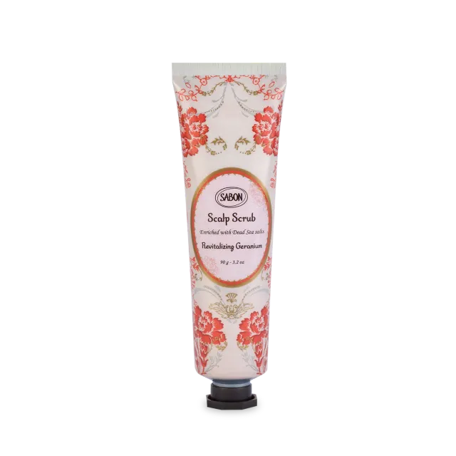 Sabon gommage cheveux géranium revitalisant 90g fortifiant