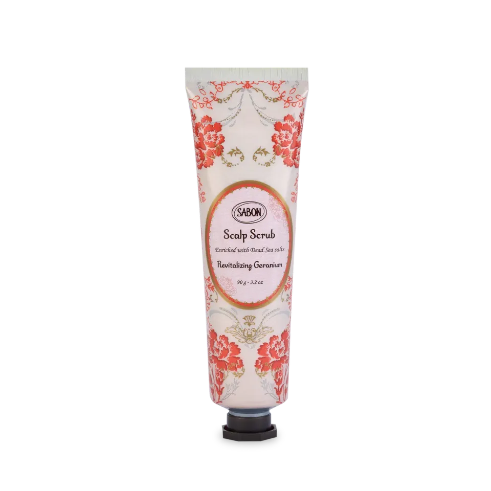 Sabon gommage cheveux géranium revitalisant 90g fortifiant