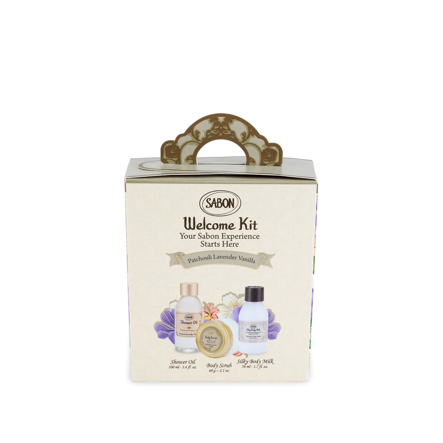 Sabon Patchouli Lavender Vanilla kit découverte voyage