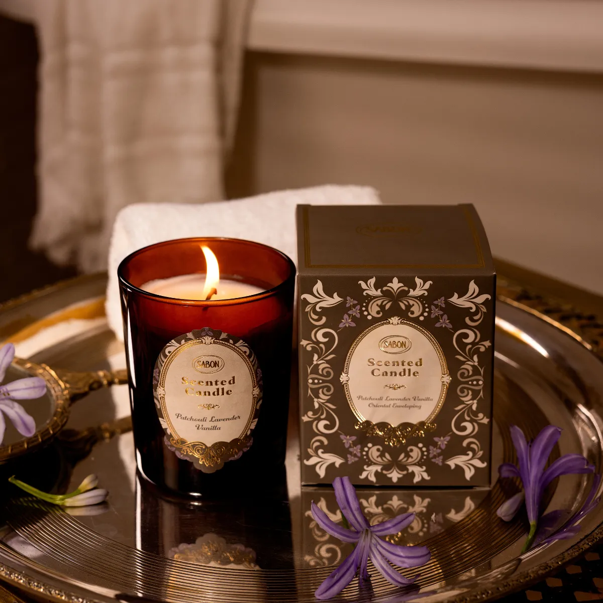 Sabon Patchouli Lavender Vanilla bougie parfumée