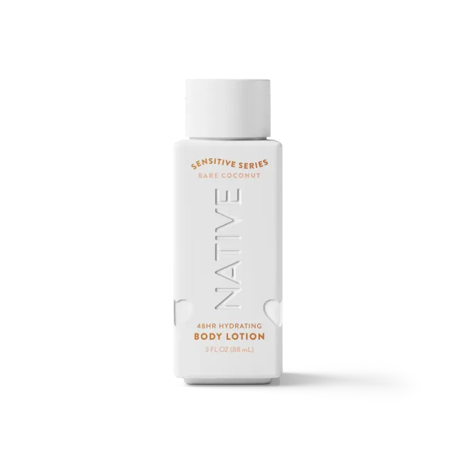 Native Sensitive Mini Lait Corps Coco 3oz Voyage