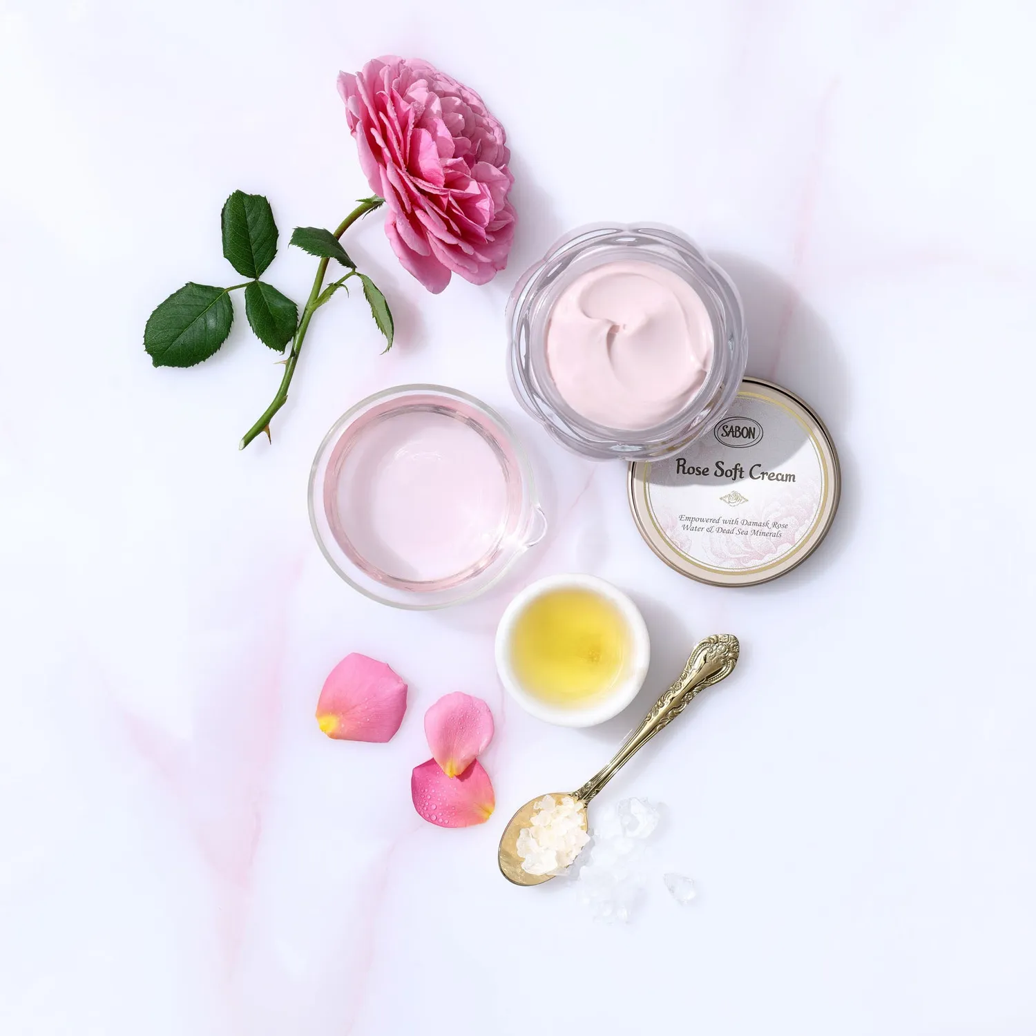 Sabon Crème Soyeuse Rose de Damas 80ml visage éclat