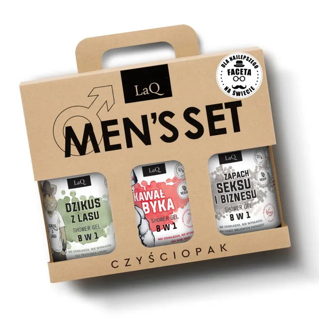 LaQ Ich Troje Męsko-Męski coffret gel douche homme 3x500 ml