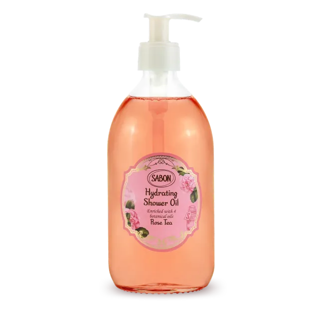 Sabon Rose Tea huile de douche hydratante 500ml apaisante