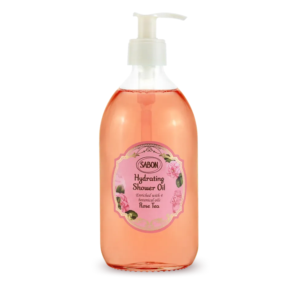 Sabon Rose Tea huile de douche hydratante 500ml apaisante
