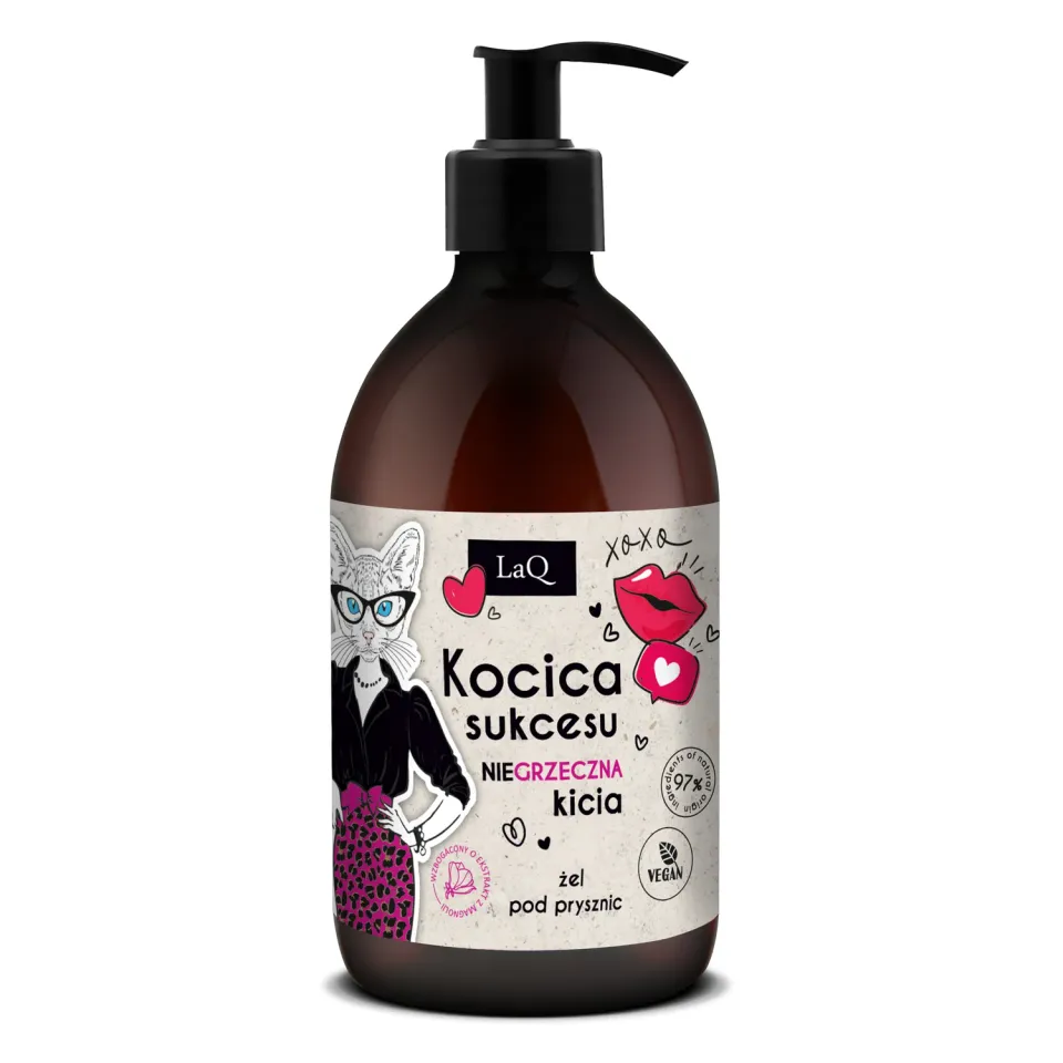 LaQ Magnolia gel douche 500 ml poivre rose