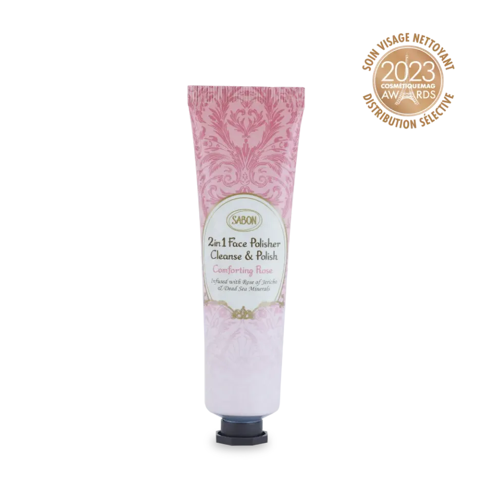 Sabon Rose nettoyant exfoliant visage 60ml éclat