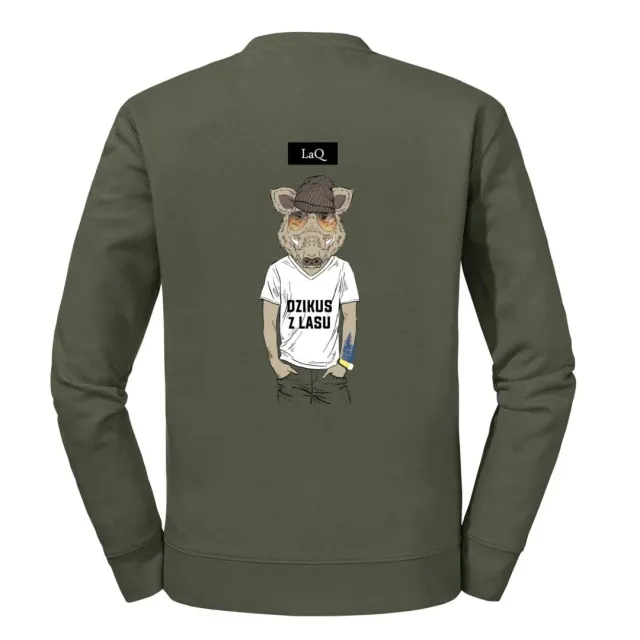 LaQ Dzikus z lasu sweat unisexe coton 280 g/m² gris