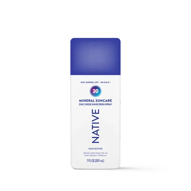 Native brume solaire minérale SPF 30 non parfumée