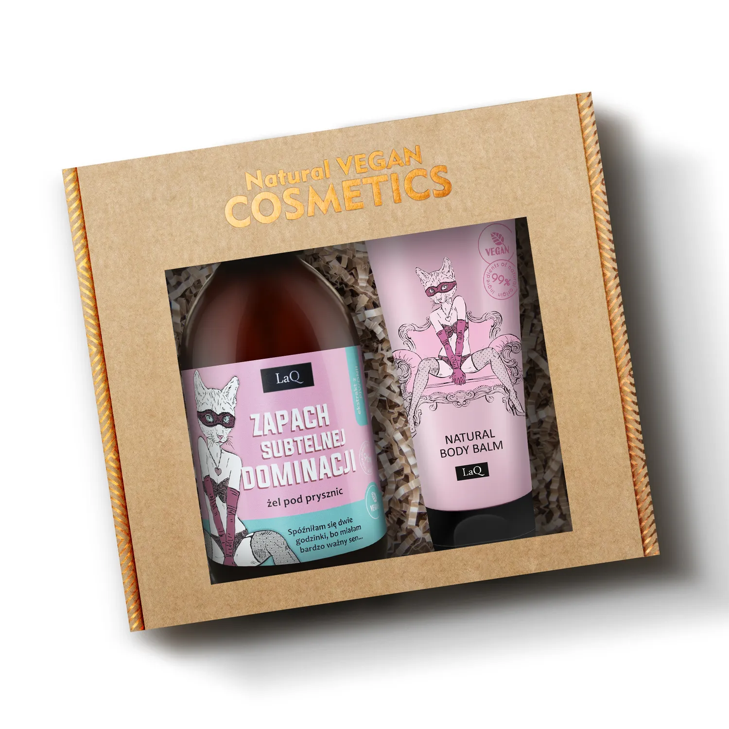 LaQ Pivoine coffret gel douche + baume corps 500+200 ml