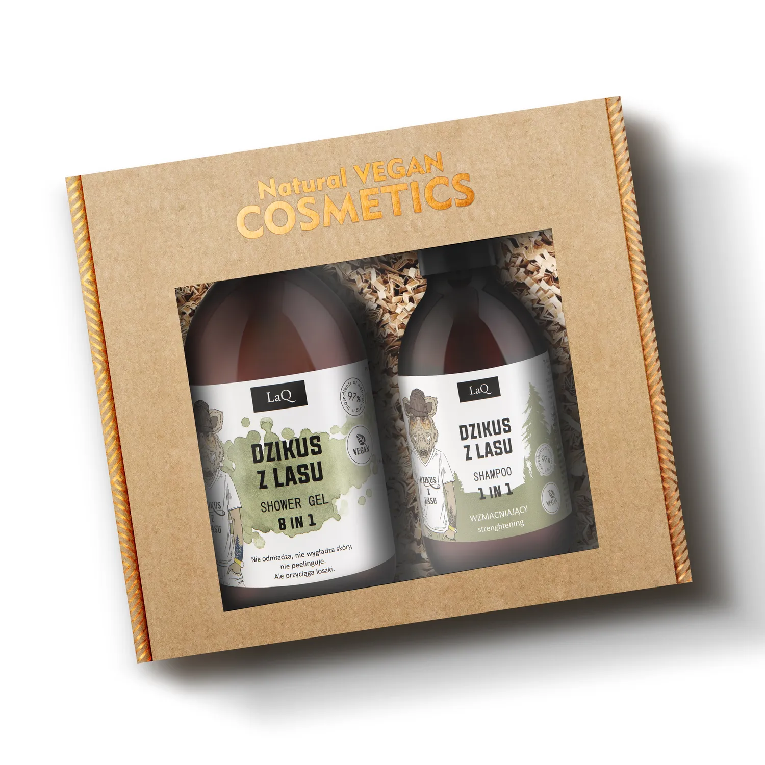 LaQ Dzikus Z Lasu coffret homme gel + shampooing boisé