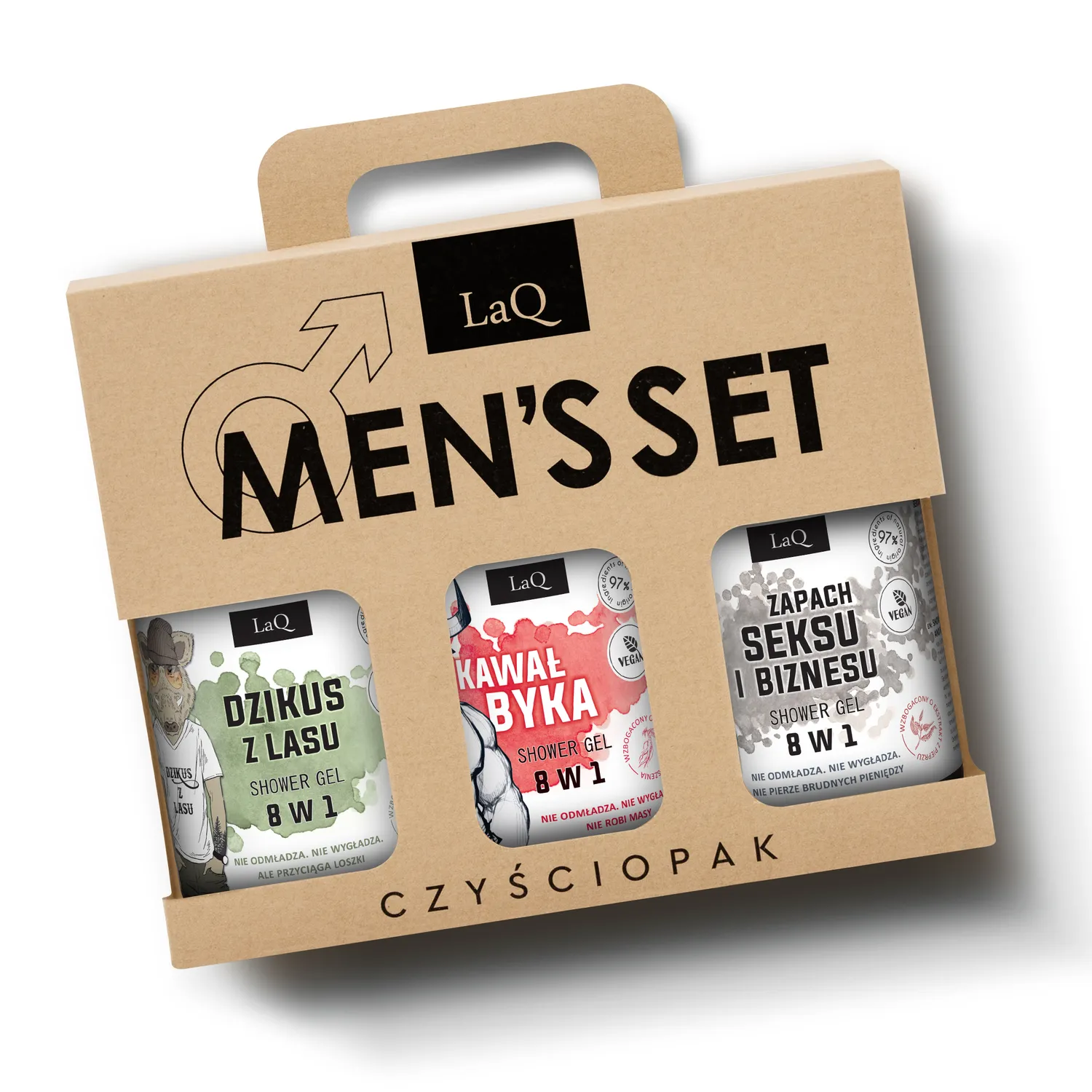 LaQ Ich Troje coffret gels douche homme 3x500 ml