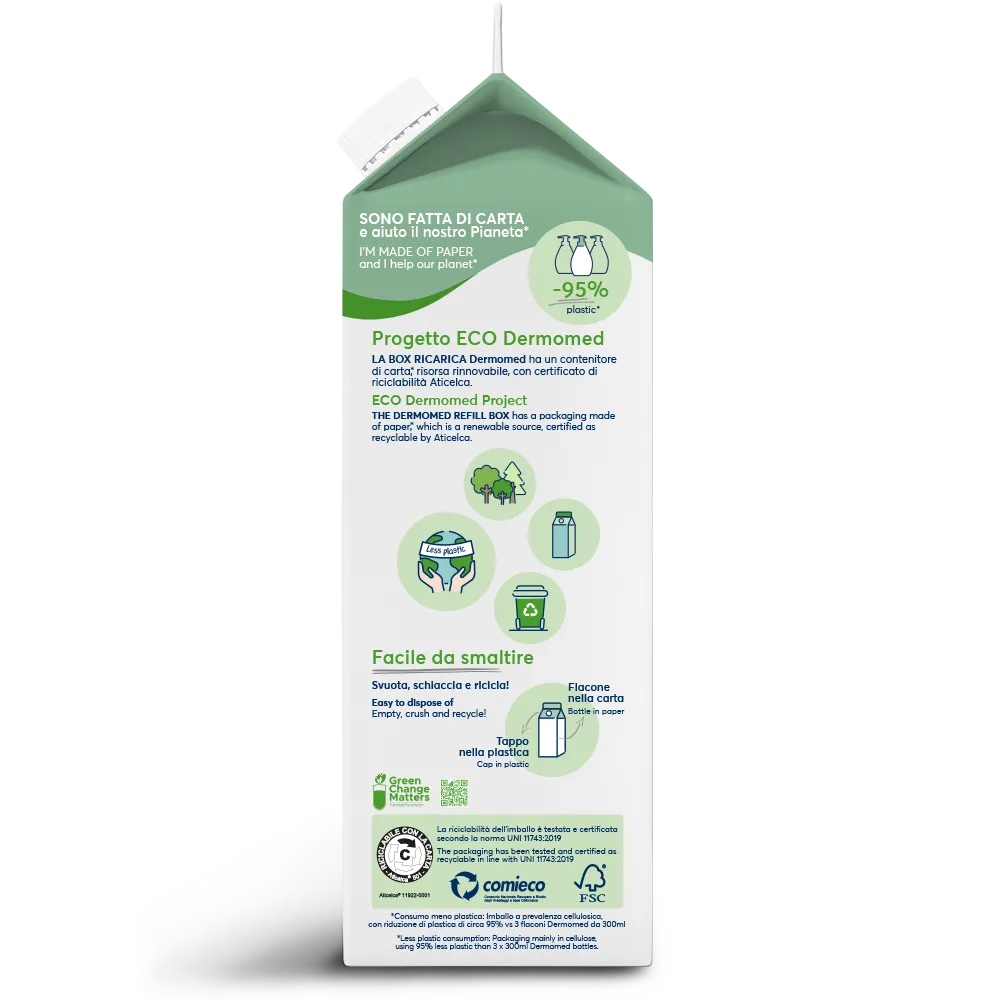 Dermomed Purezza Aloe savon mains recharge aloe