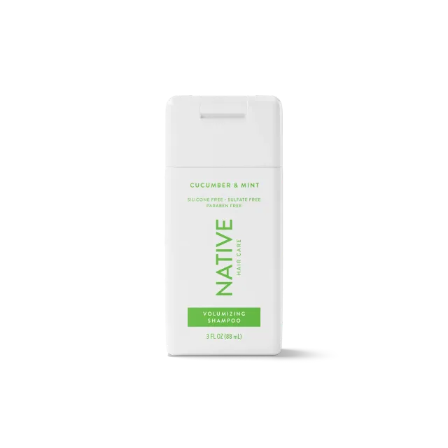 Native Mini shampooing volumateur Cucumber Mint 3oz sans sulfate