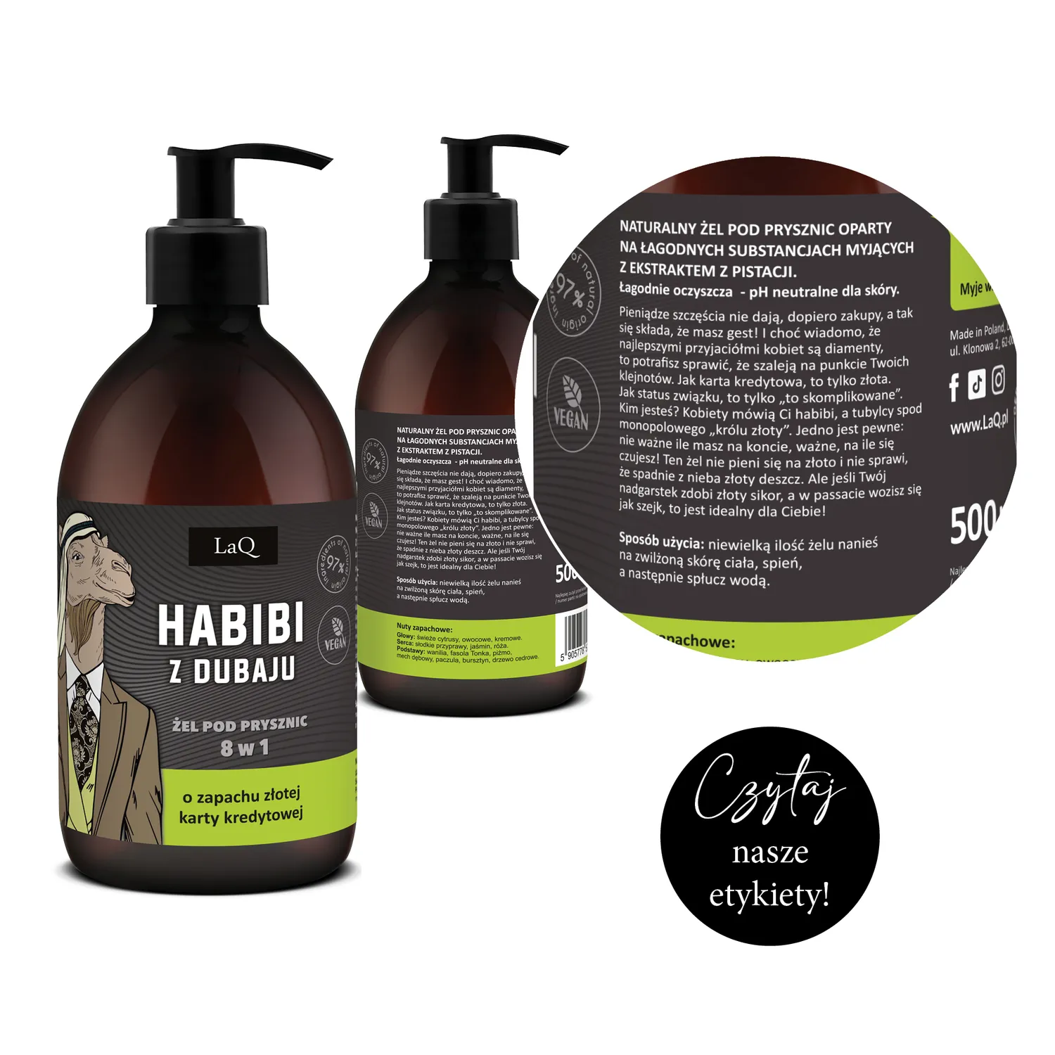 LaQ Habibi from Dubai gel douche 8en1 agrumes 500 ml