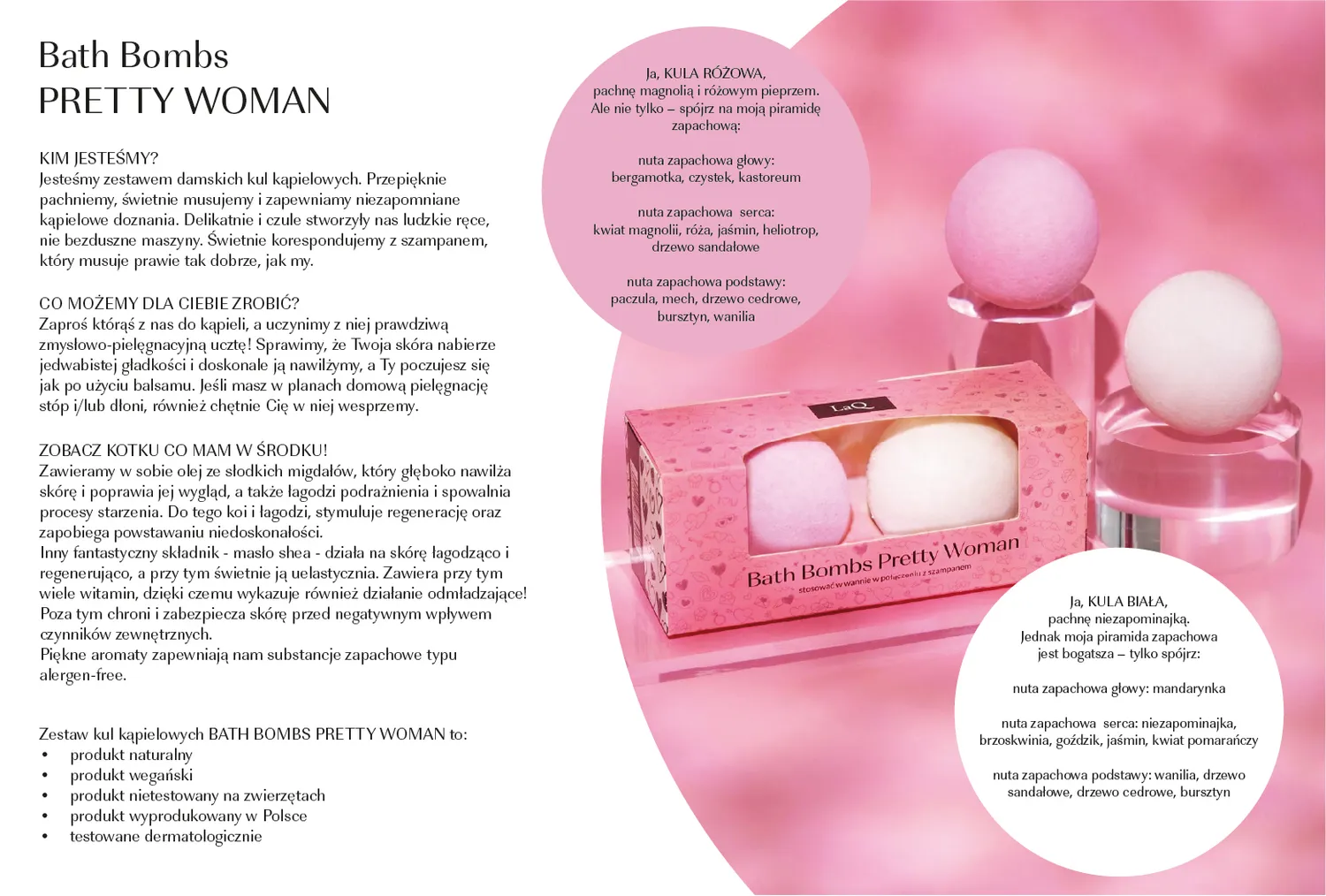LaQ Pretty Woman bombe de bain 2x120g myosotis magnolia
