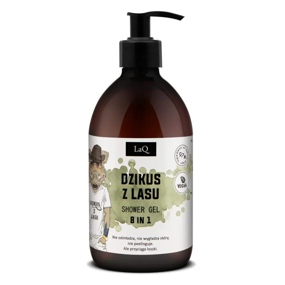 LaQ Dzikus z Lasu 8 en 1 gel douche homme 500 ml vegan