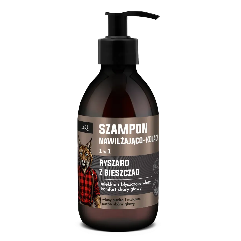 LaQ Ryszard z Bieszczad shampoing homme 300 ml tabac aloès