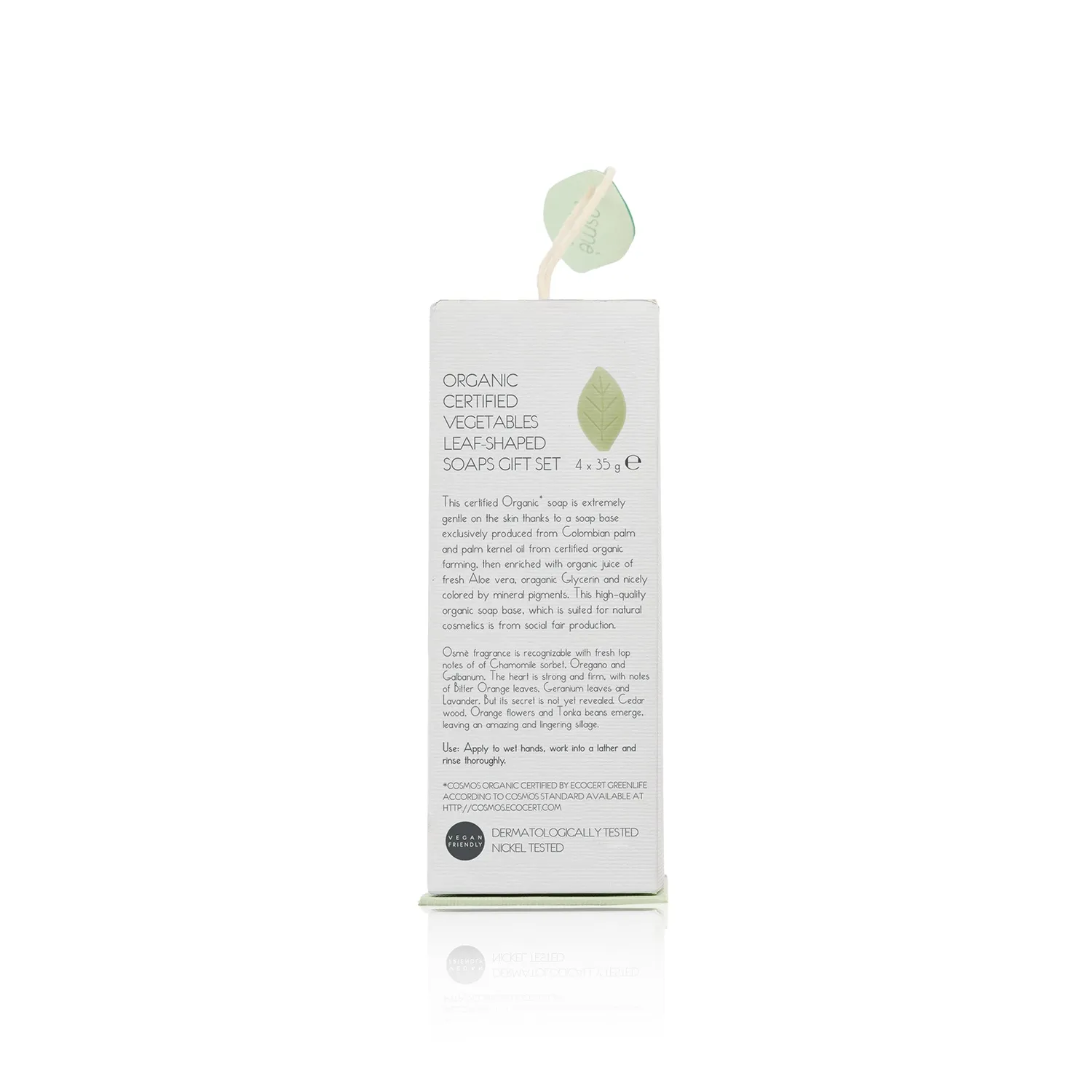 Osmé savons feuille coffret cadeau bio 4x35 g