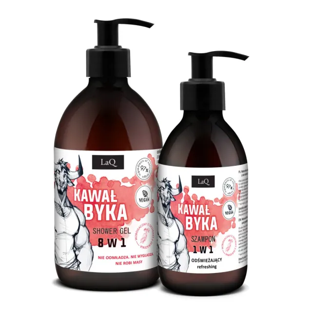 LaQ Kawał Byka coffret homme gel douche 500 ml + shampoing