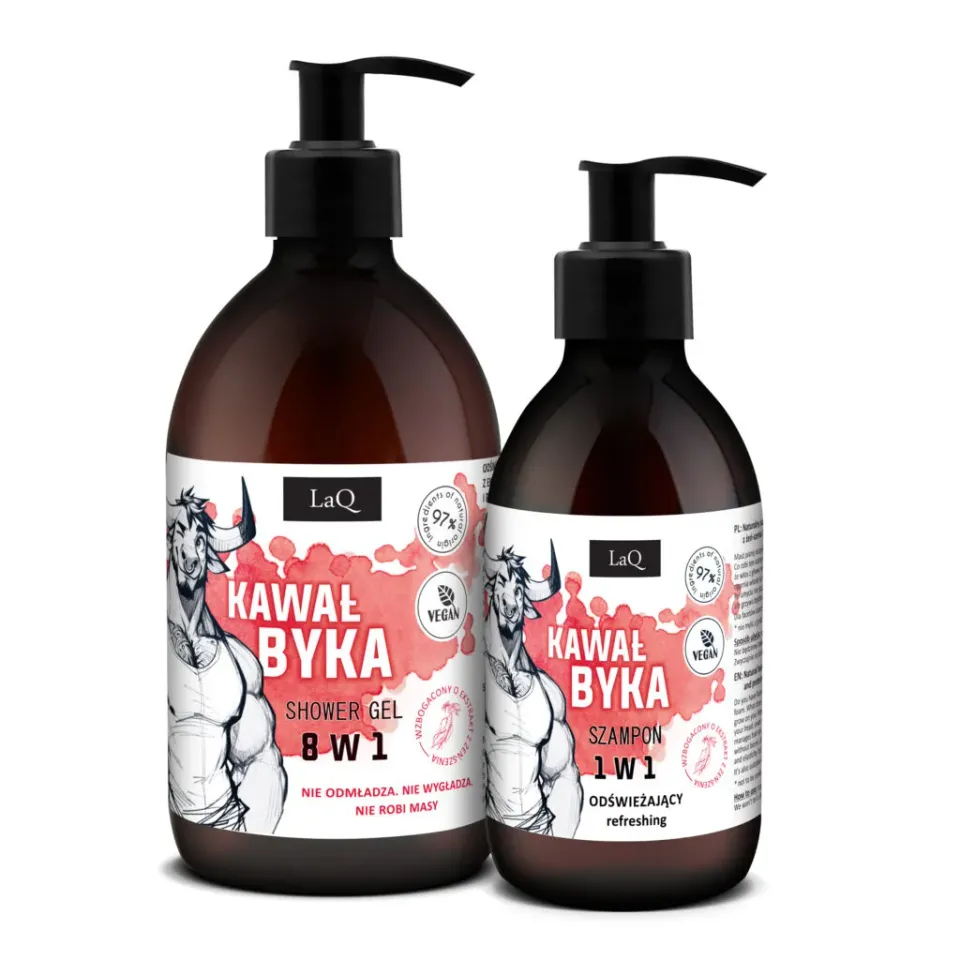 LaQ Kawał Byka coffret homme gel douche 500 ml + shampoing